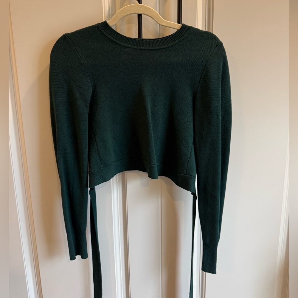 Abercrombie & Fitch Green Knit Crop